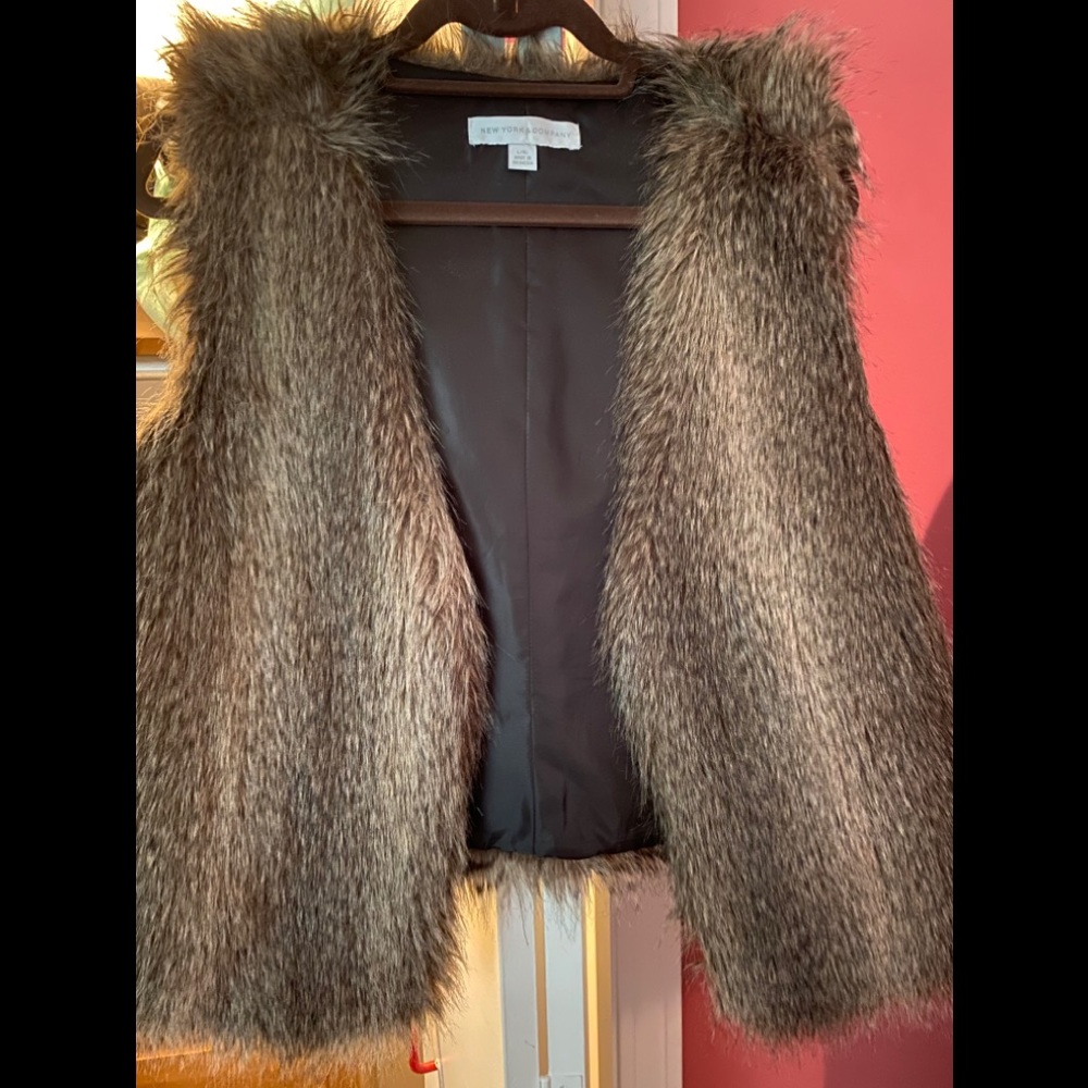 New York & Co. Faux Fur Vest